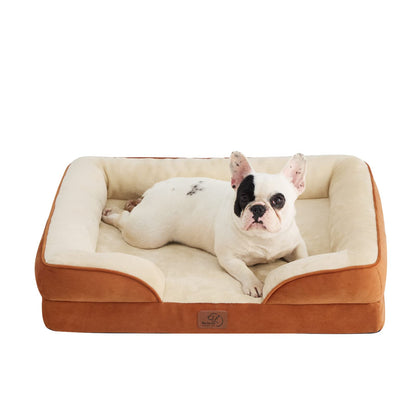 Bedsure Orthopedic Large Dog Bed – Washable, Waterproof, Non-Slip, Grey (35")