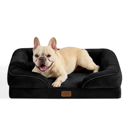 Bedsure Orthopedic Large Dog Bed – Washable, Waterproof, Non-Slip, Grey (35")