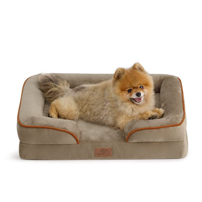 Bedsure Orthopedic Large Dog Bed – Washable, Waterproof, Non-Slip, Grey (35")