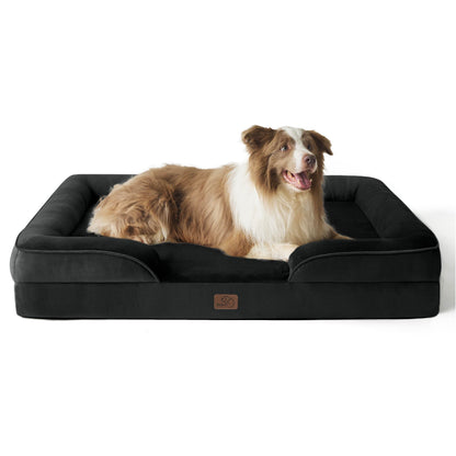 Bedsure Orthopedic Large Dog Bed – Washable, Waterproof, Non-Slip, Grey (35")