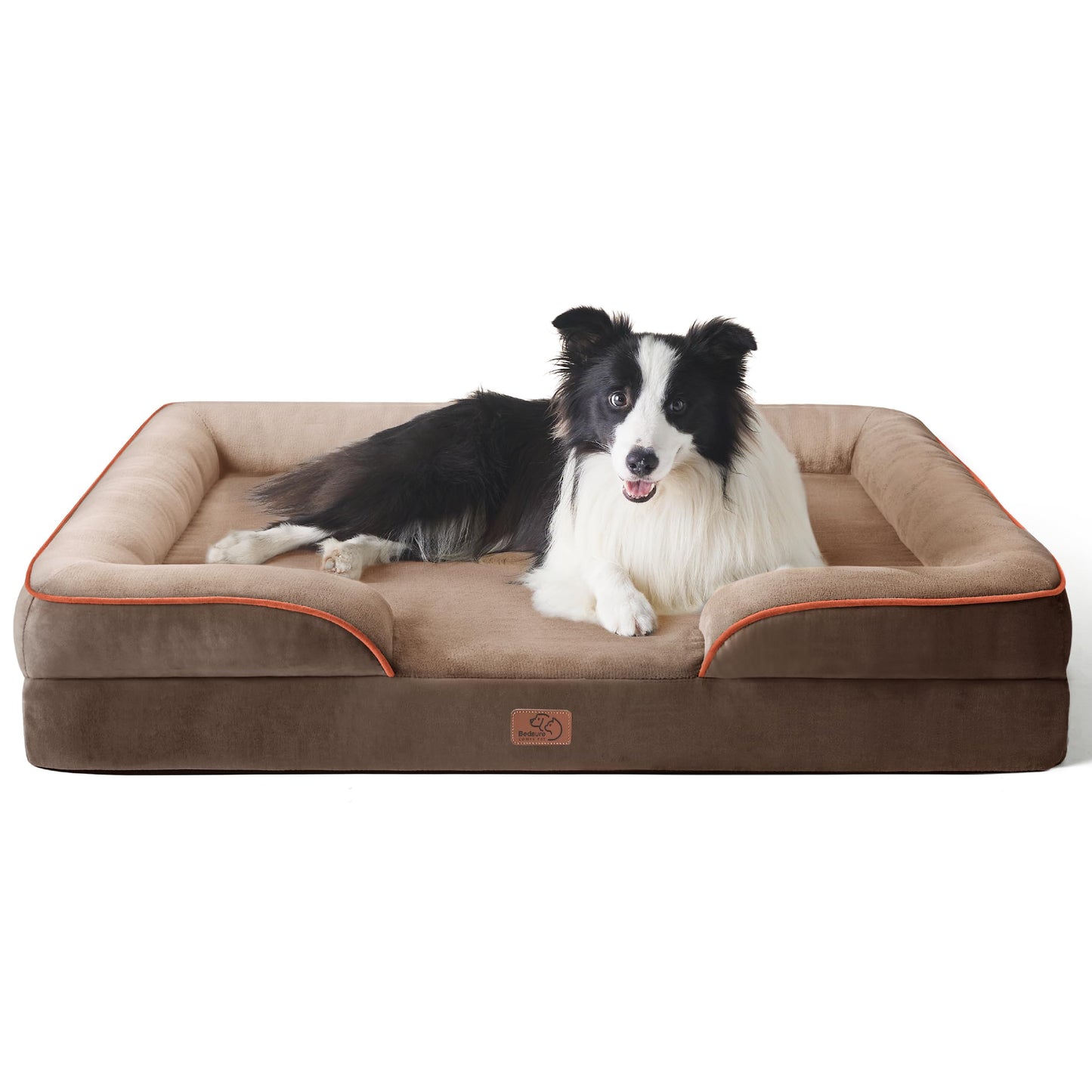 Bedsure Orthopedic Large Dog Bed – Washable, Waterproof, Non-Slip, Grey (35")