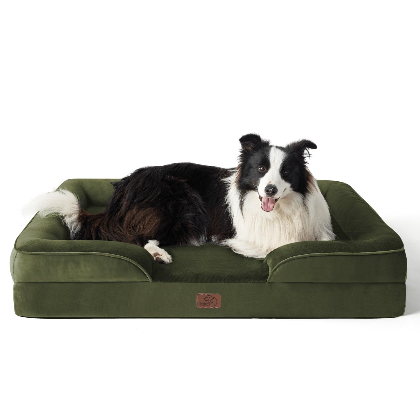 Bedsure Orthopedic Large Dog Bed – Washable, Waterproof, Non-Slip, Grey (35")
