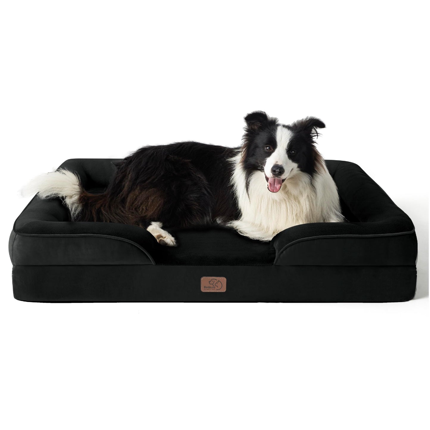 Bedsure Orthopedic Large Dog Bed – Washable, Waterproof, Non-Slip, Grey (35")