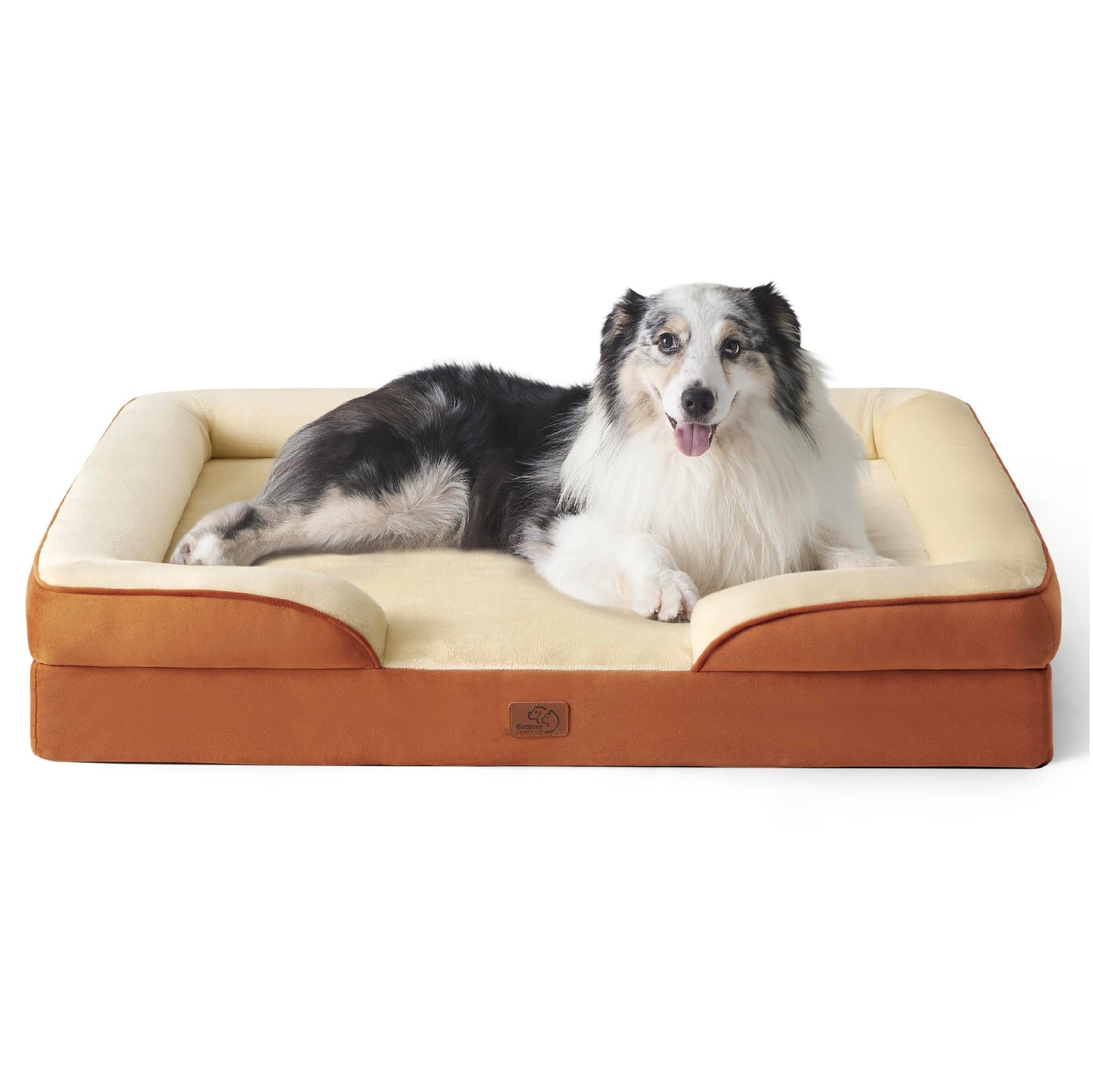 Bedsure Orthopedic Large Dog Bed – Washable, Waterproof, Non-Slip, Grey (35")