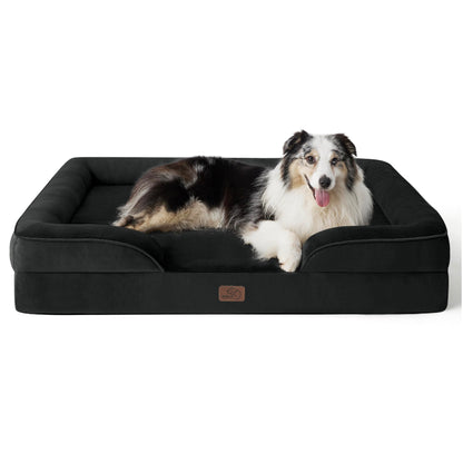 Bedsure Orthopedic Large Dog Bed – Washable, Waterproof, Non-Slip, Grey (35")