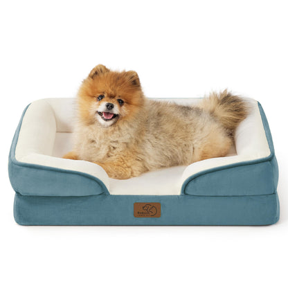 Bedsure Orthopedic Large Dog Bed – Washable, Waterproof, Non-Slip, Grey (35")