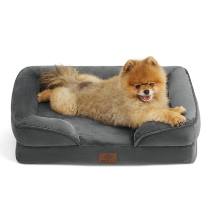 Bedsure Orthopedic Large Dog Bed – Washable, Waterproof, Non-Slip, Grey (35")